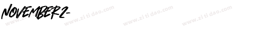 november2字体转换