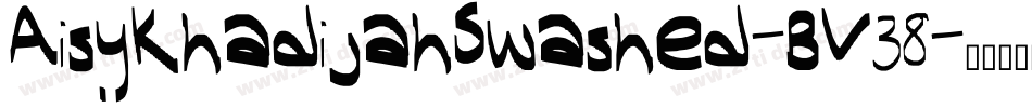 AisyKhadijahSwashed-BV38字体转换