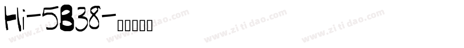 Hi-5B38字体转换