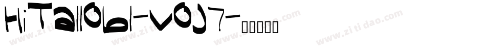 HiTallObl-vOJ7字体转换
