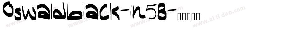 Oswaldblack-1n5B字体转换