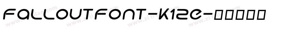 FalloutFont-K1Ze字体转换