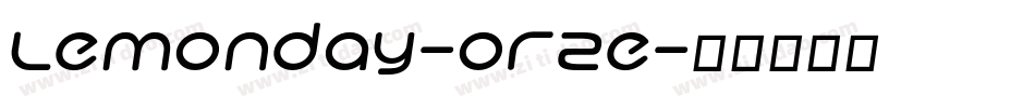 Lemonday-ORZe字体转换