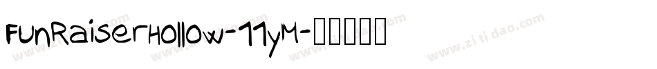 FunRaiserHollow-11yM字体转换