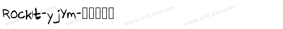 RockIt-yjYm字体转换