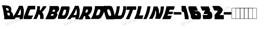 BackboardOutline-1632字体转换