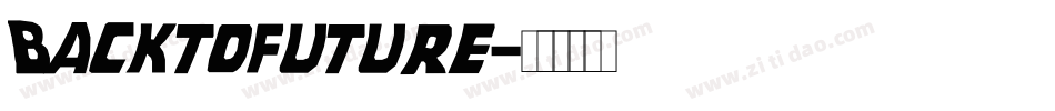 Backtofuture字体转换