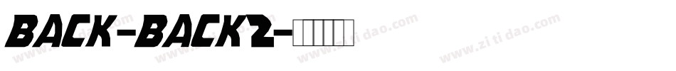 back_back2字体转换