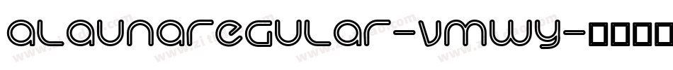 AlaunaRegular-vMWy字体转换