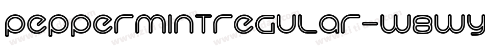 PeppermintRegular-W8WY字体转换