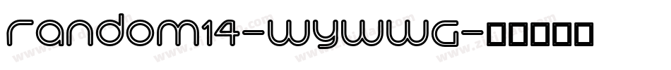 Random14-WyWwG字体转换