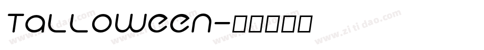 Talloween字体转换