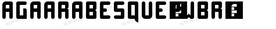 AgaArabesque-pwBr字体转换