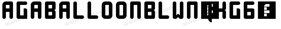 AgaBalloonBlwn-qxG6字体转换