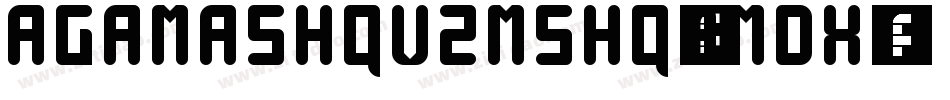 AgaMashqV2Mshq-3mdX字体转换