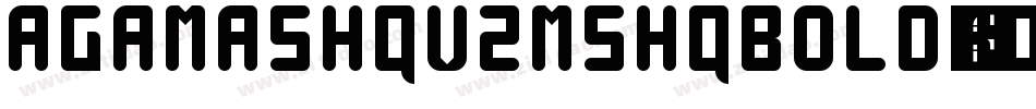 AgaMashqV2MshqBold-xj6j字体转换