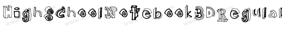 HighSchoolNotebook3DRegular-E7q9字体转换
