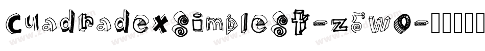 CuadradexSimpleSt-z5w0字体转换