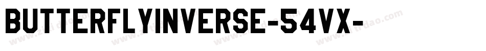 ButterflyInverse-54Vx字体转换