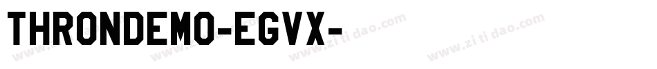 ThronDemo-egVx字体转换