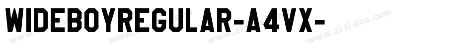 WideBoyRegular-a4Vx字体转换