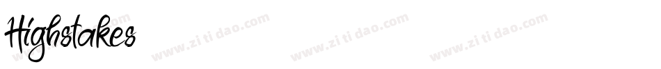 Highstakes字体转换