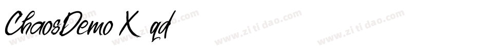 ChaosDemo-X33qd字体转换