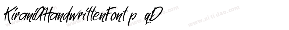 KiraniAHandwrittenFont-p77qD字体转换