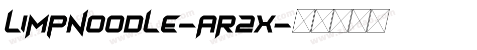 LimpNoodle-AR2x字体转换