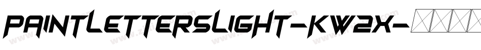 PaintLettersLight-KW2X字体转换