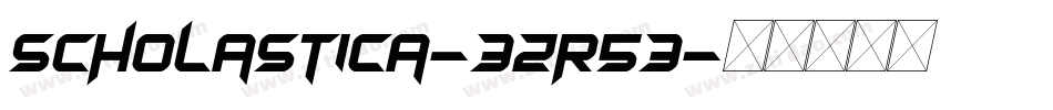 Scholastica-3zR53字体转换