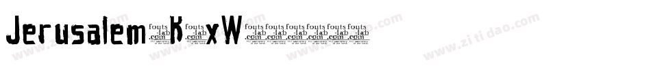 Jerusalem-K9xW字体转换