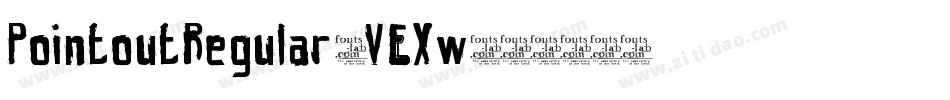 PointoutRegular-VEXw字体转换