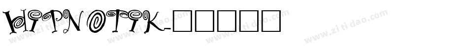 HIPNOTIK字体转换