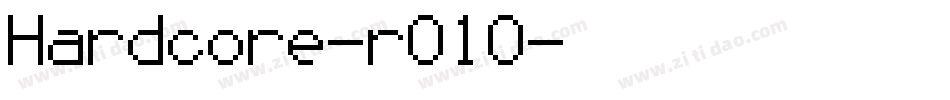 Hardcore-r01O字体转换
