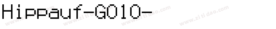 Hippauf-G01O字体转换
