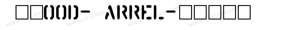 AIWood-Barrel字体转换