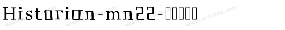 Historian-mn22字体转换