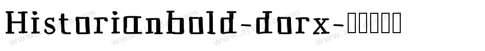 Historianbold-dorx字体转换