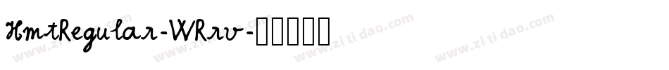 HmtRegular-WRrv字体转换