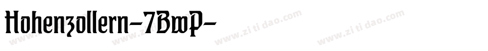 Hohenzollern-7BwP字体转换