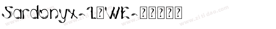 Sardonyx-L5WE字体转换