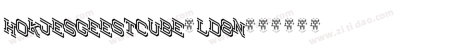 Hokjesgeestcube-LD8n字体转换