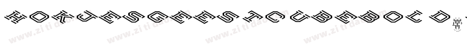 HokjesgeestcubeBold-X8qg字体转换