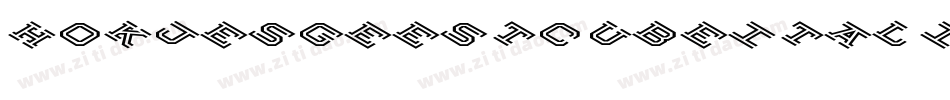 HokjesgeestcubeItalic-oZxB字体转换