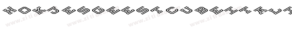 HokjesgeestcubeItalic-oZxB字体转换