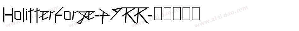 HolitterForge-p9RR字体转换