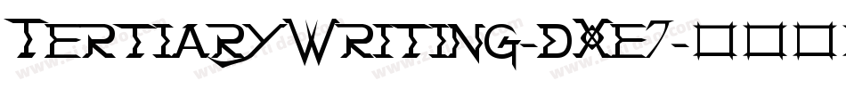TertiaryWriting-dXe7字体转换