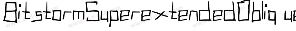 BitstormSuperextendedOblique-dX1l字体转换