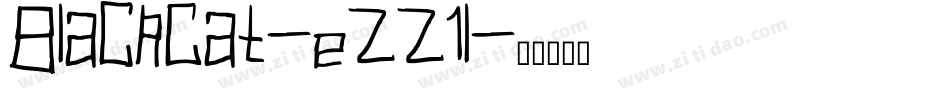 BlackCat-eZZ1l字体转换 BlackCat-eZZ1l字体转换